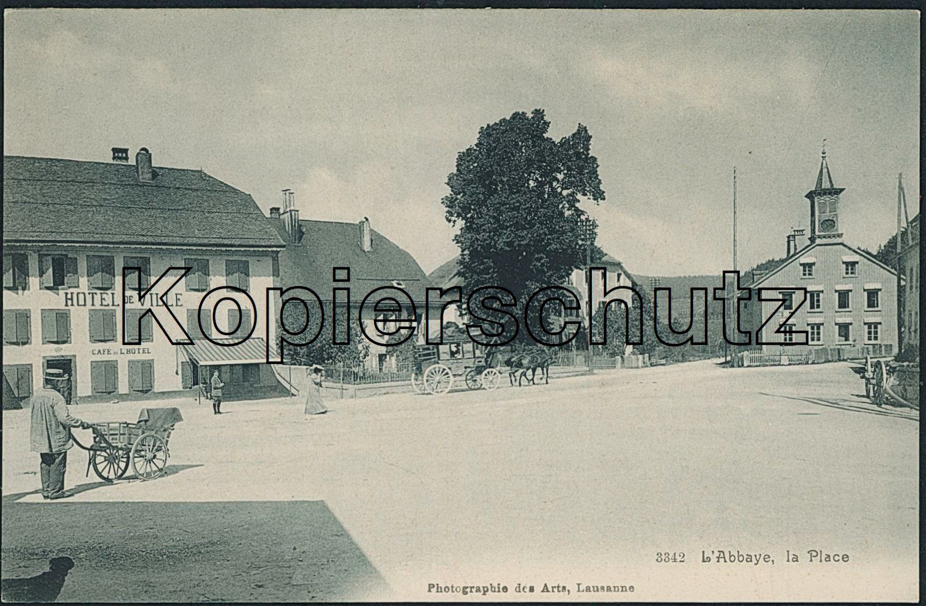 Cartoline postali: VD L'Abbaye - Post - Postkutsche – Usato da Schindellegi venduto da leecollect