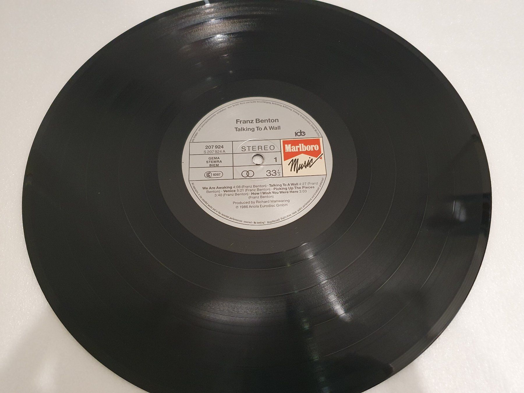 Dischi in vinile: Franz Benton – Talking To A Wall – Usato da Uster venduto da Vinyl-Leidenschaft 2