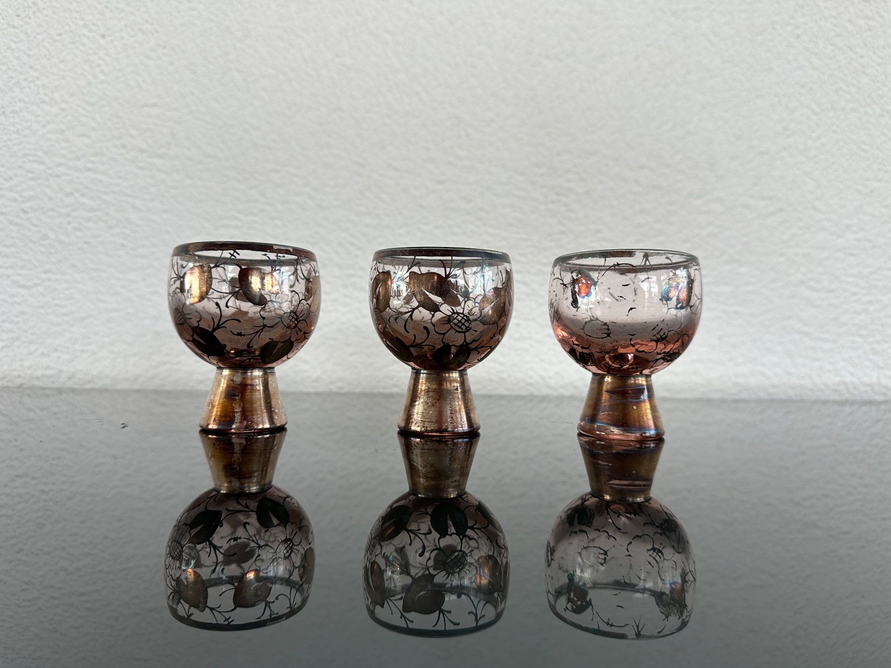 Caraffe: Jugendstil Karaffe mit drei Kelchen – Usato da Zürich venduto da frauflufelberg 6