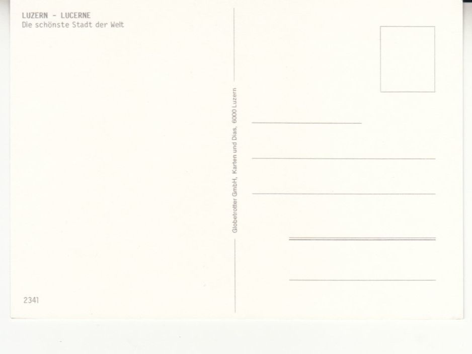 Cartoline postali: Luzern ca. 1970 – Usato da Bürglen TG venduto da StampGraf 1