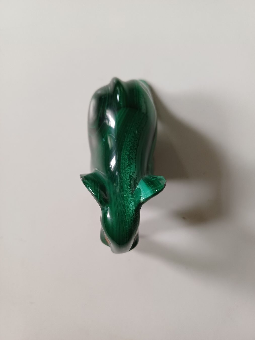 Statuette: Vintage Malachit Elefant Skulptur – Usato da Zürich venduto da Avocadokern 1