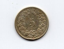 (979) Schweiz, 5 Rappen, 1851, top stgl