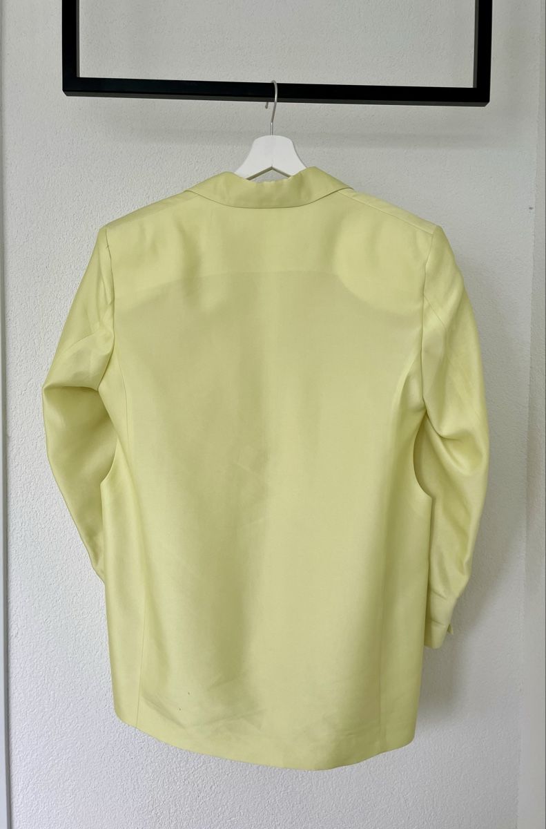 H&M Jacken: Silk Lime Green Cut-Out Blazer for Summer Chic - Size S – Gebraucht aus Zürich von lan_c7xg 1