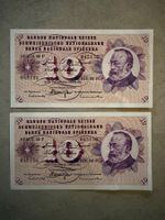 2 alte 10er CH-Banknoten (ungebraucht)
