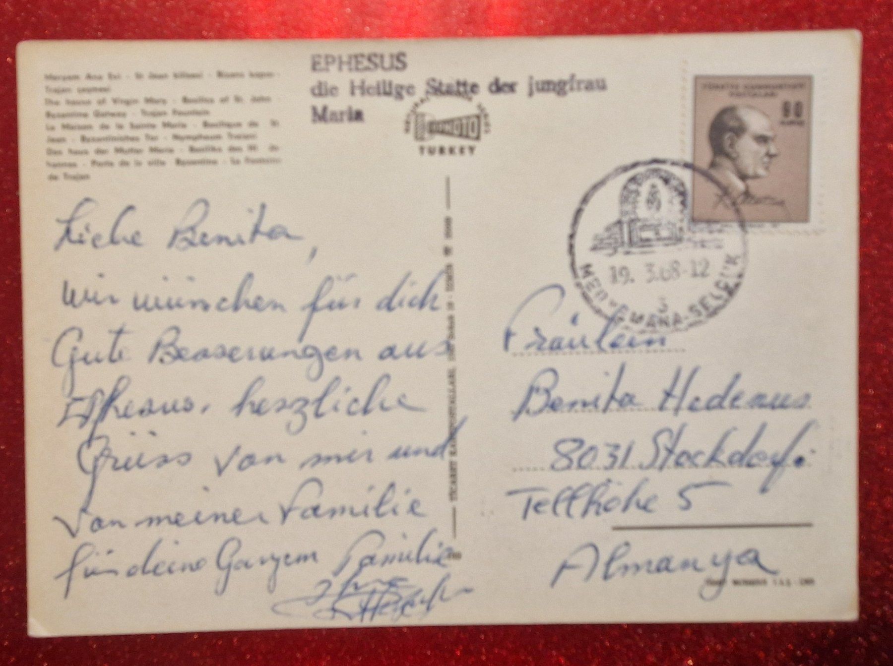 Cartoline postali: Ephesus, Türkei 1968 – Usato da Melchnau venduto da Arthurius 1