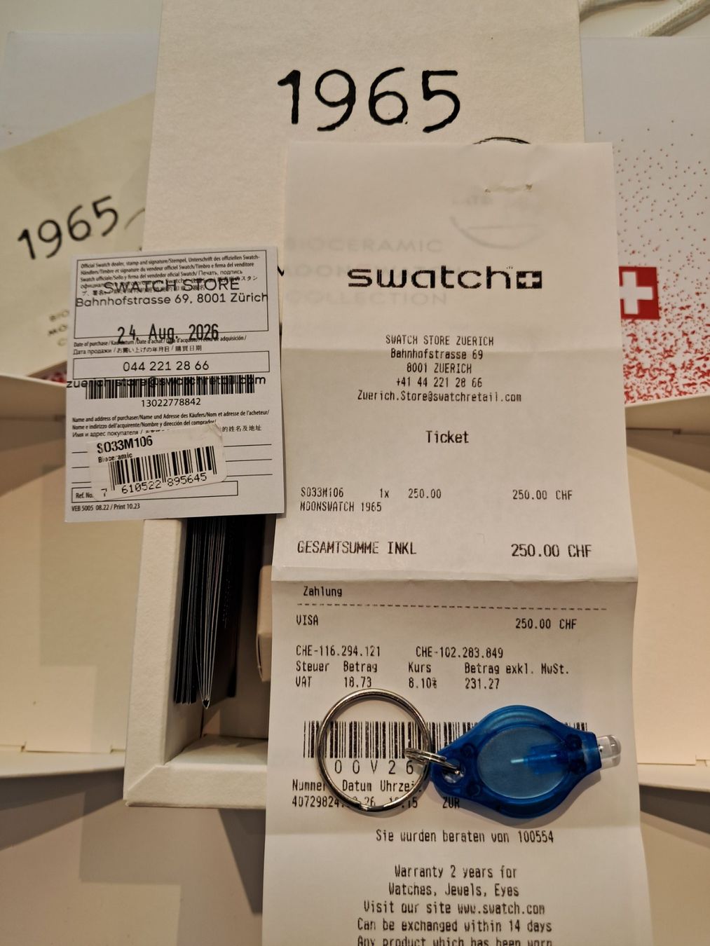 Swatch Orologi: Swatch x Omega Moonswatch 1965 – Nuovo e nell'imballaggio originale da Niederhasli venduto da zvb_fgn2 9