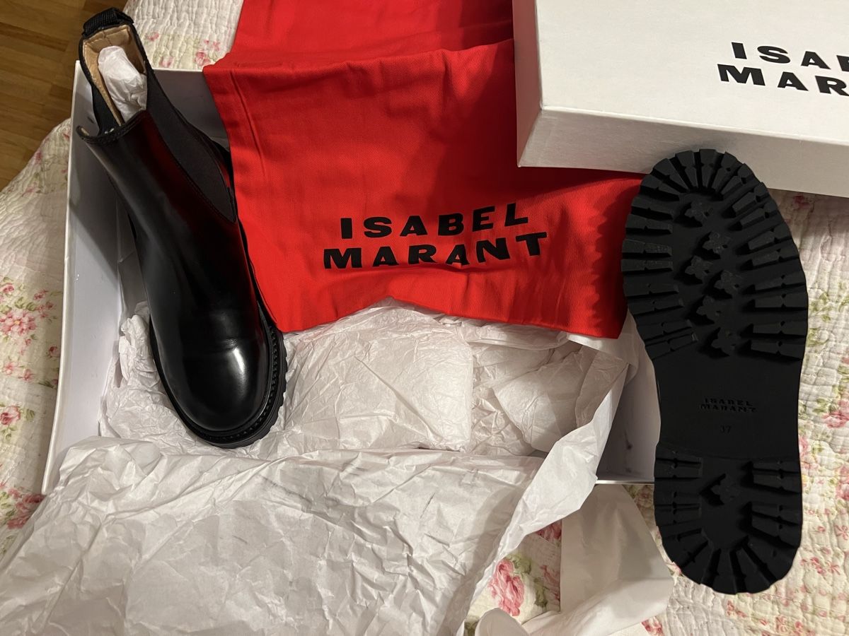 Isabel Marant Scarpe da donna: Isabel Marant Leder Boots Schwarz, Grösse 37 – Nuovo e nell'imballaggio originale da Muttenz venduto da saniye85