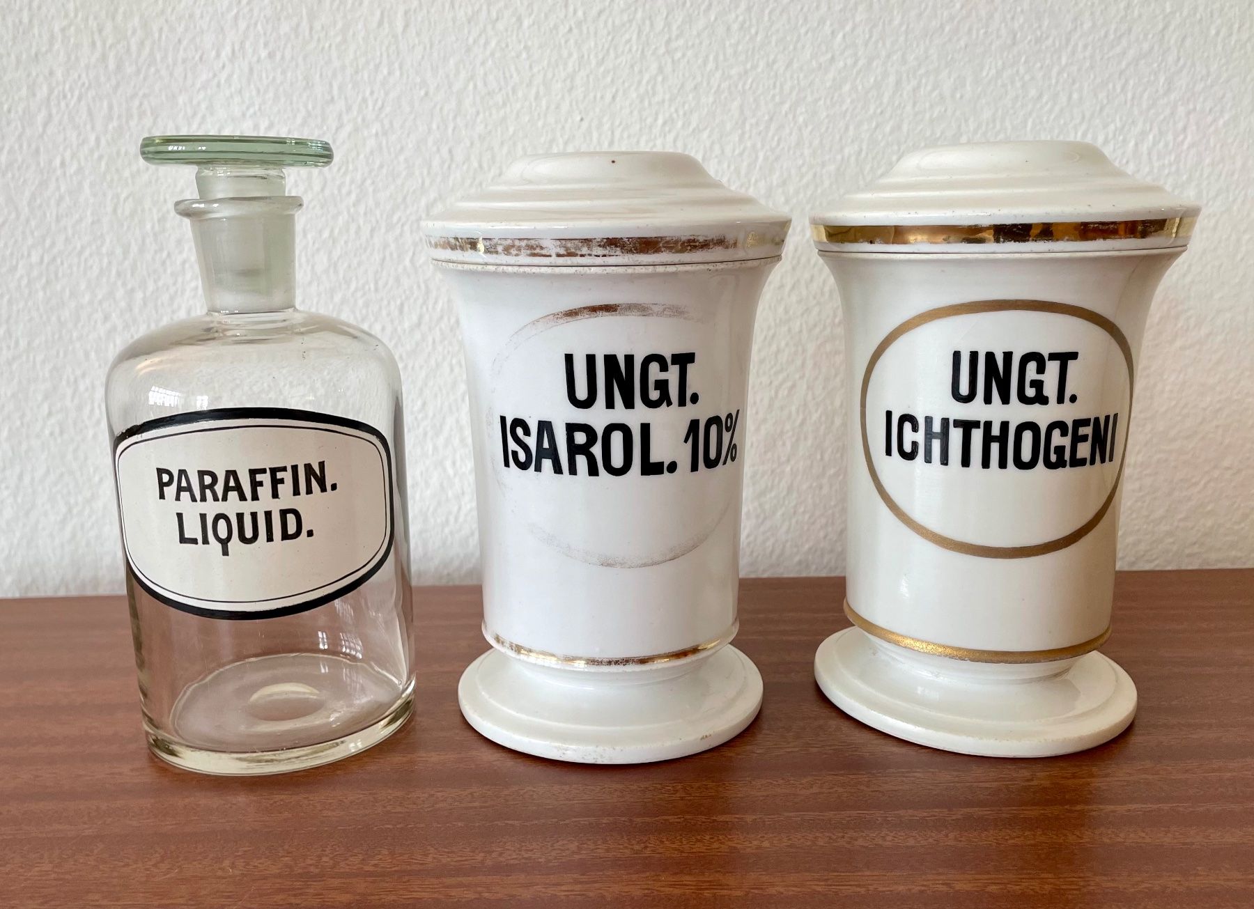 Accessori da laboratorio: Antike Apotheker-Gefässe (7 Stück) – Usato da Basel venduto da BS808 4