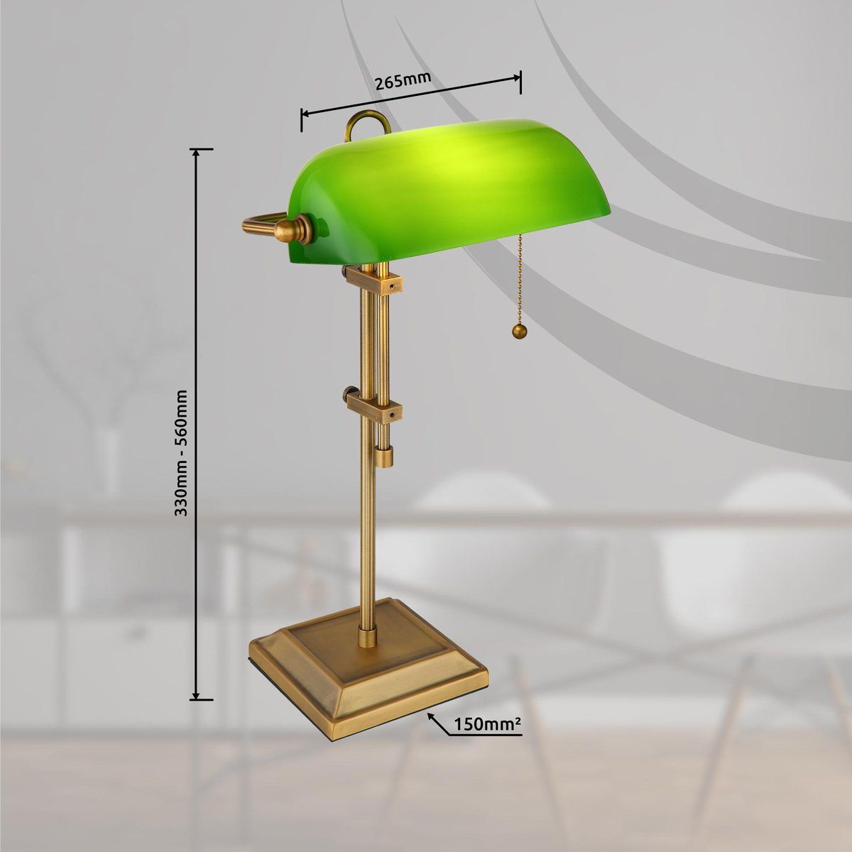 Lampade: Tischleuchte, Altmessing, 56 cm Höhe – Nuovo (secondo la descrizione) da Kreuzlingen venduto da Smart-Light 2