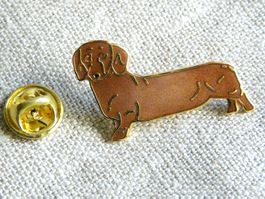 • Dackel Dachsund Teckel Hund chien  +Versand pin M9A22