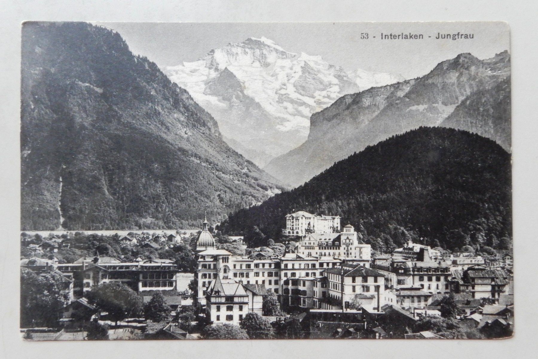 Cartoline postali: Postkarte Interlaken-Jungfrau – Usato da Senèdes venduto da Framboise52
