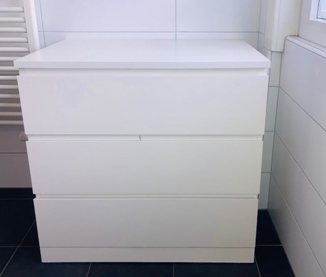 Ikea Kommoden: MALM Kommode mit 3 Schubladen, weiß, 80x78 cm – Gebraucht aus Zürich von Bosley1999 1