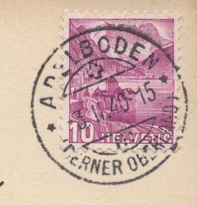 Cartes postales: Adelboden   Bunderspitz    1940 – D'occasion à Aarau par kufi44 2