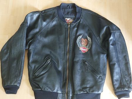 Harley-Davidson Lederjacke 90 Years Grösse L Bomberjacke