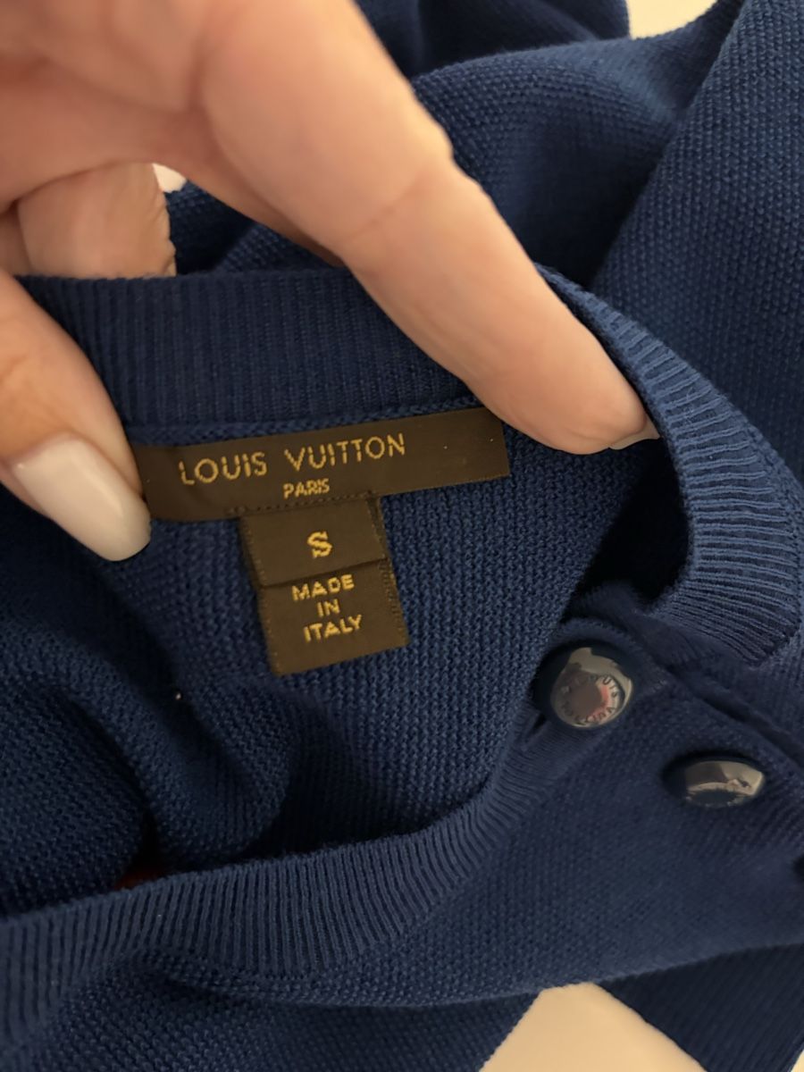 Louis Vuitton Maglioni & Felpe: Louis Vuitton Pullover Merino Wool Silk Blau Grösse S – Nuovo (secondo la descrizione) da Sarnen venduto da vik_jw5z 5