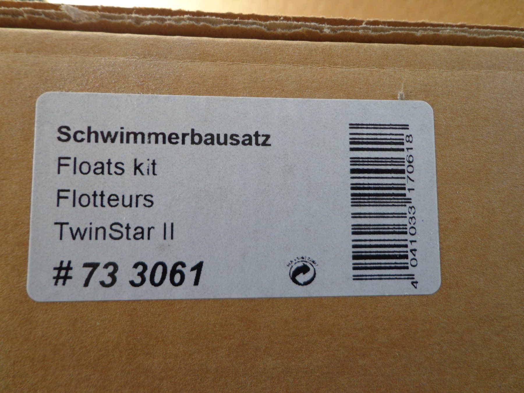 Multiplex Modellismo RC: Multiplex Schwimmerbausatz zu TwinStar II #73 3061 – Nuovo e nell'imballaggio originale da Camorino venduto da Dibi7 2
