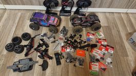 Traxxas 1/16 VXL RC Autos und Ersatzteile Konvolut