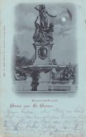 1903, AK St. Gallen Monumental-Brunnen