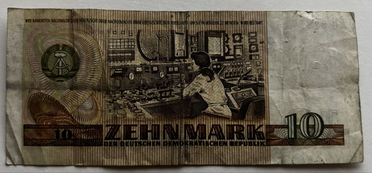 Banconote: Deutschland 10 Mark 1971 – Usato da Algetshausen venduto da Carrhard 1