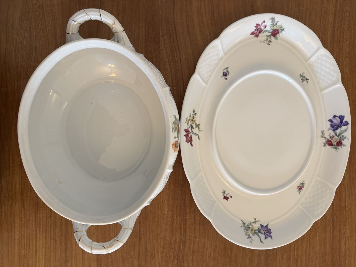 Rosenthal Ciotole: Rosenthal - Ovale Suppenterrine mit Deckel und Servierplatte – Usato da Zürich venduto da Nobs1 7
