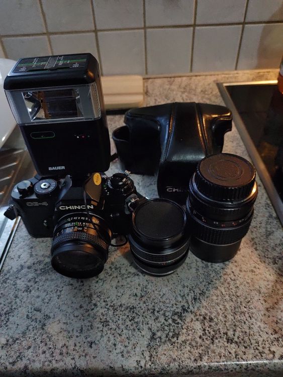 Appareil Photo Argentique Chinon GS-7 35mm - Pour Pièces Ou Décoration - Ne Fonctionne Pas