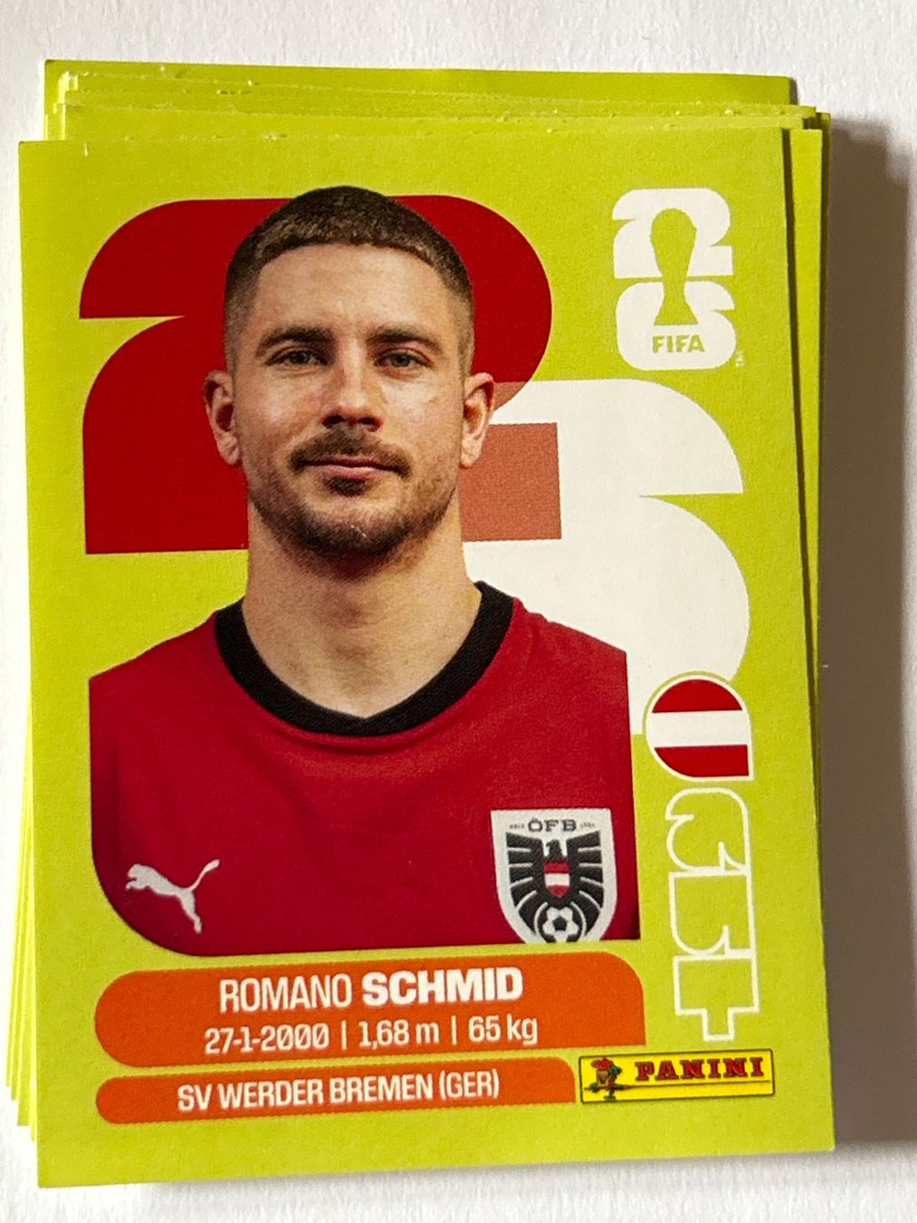 Panini Carte collezionabili: Panini WM 2026 Sticker - Schmid AUT 16 – Nuovo (secondo la descrizione) da Troistorrents venduto da sim_d75d