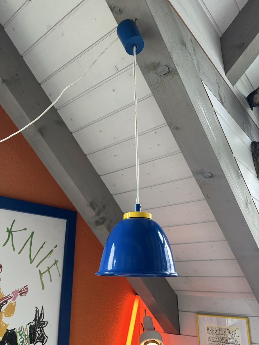 Lampadari & plafoniere: Vintage blaue Hängelampe – Usato da Stans venduto da Bridges_Vintage 2