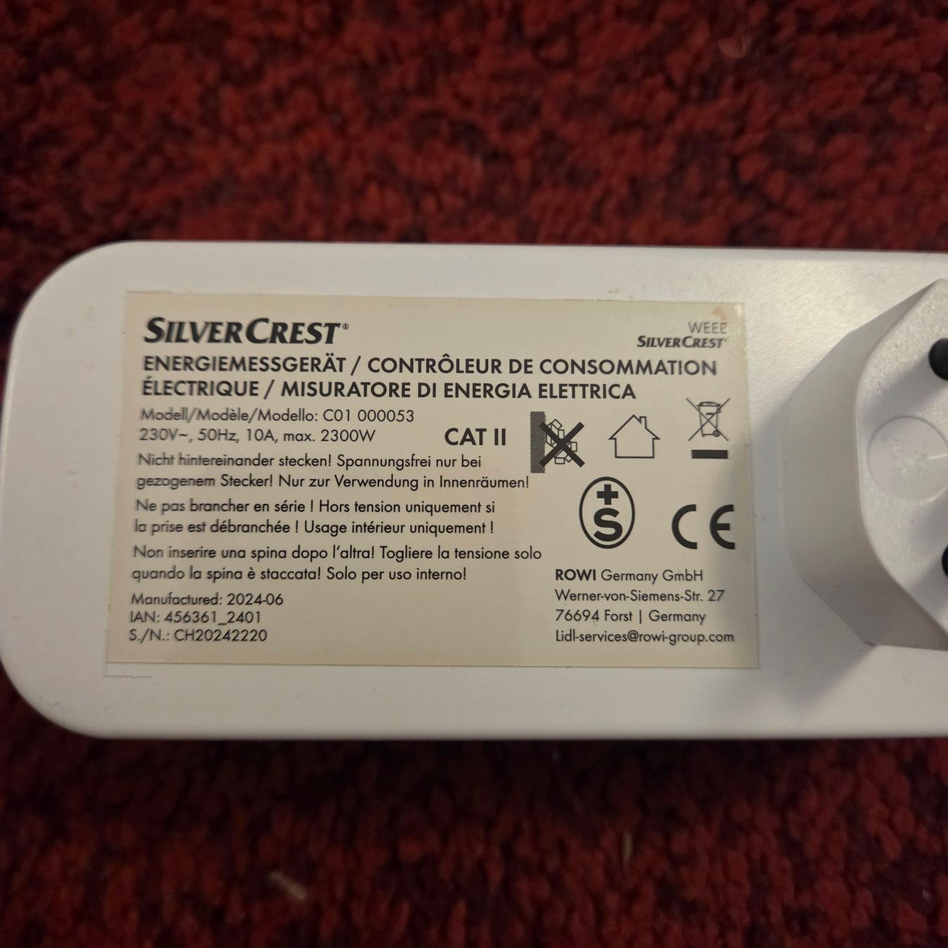 Sistema di controllo: Electricité controleur de cosomation – Usato da Conches venduto da mrp_qpt5 2