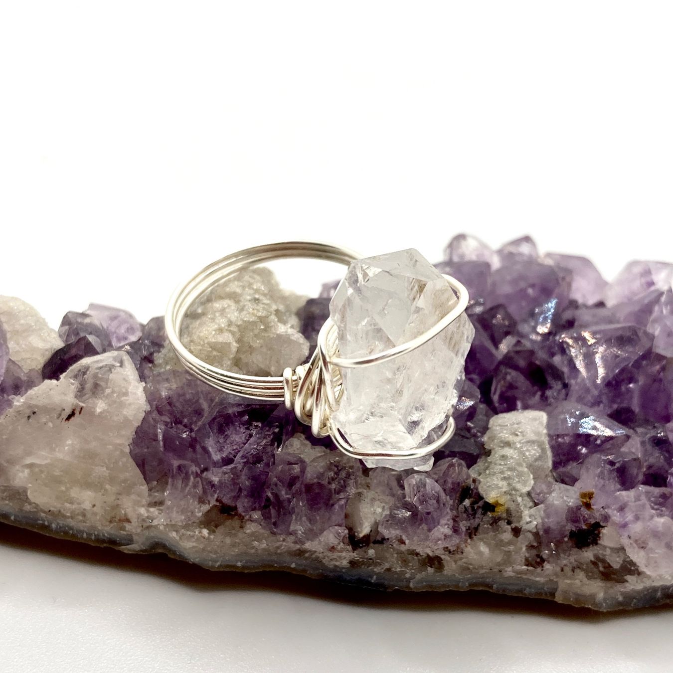Ringe: Handgefertigter “wire wrapped” Ring mit Rohquarz – Neu (gemäss Beschreibung) aus Solothurn von Kiki_Di 4