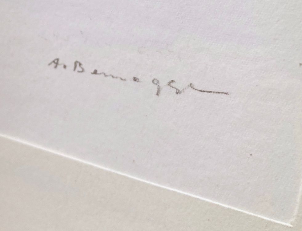 🌟 Alfred Bernegger XXL Vintage Aquarell DER RAUCHER sign.🌟 Acheter