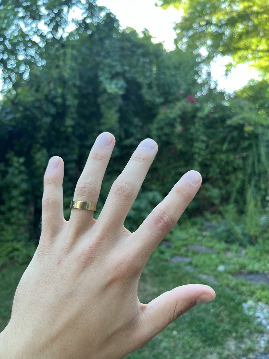 Bagues: Ring Gold-Optik Edelstahl 18mm Modering Modeschmuck – Neuf (Voir description) à Tägerwilen par Alexander716 4