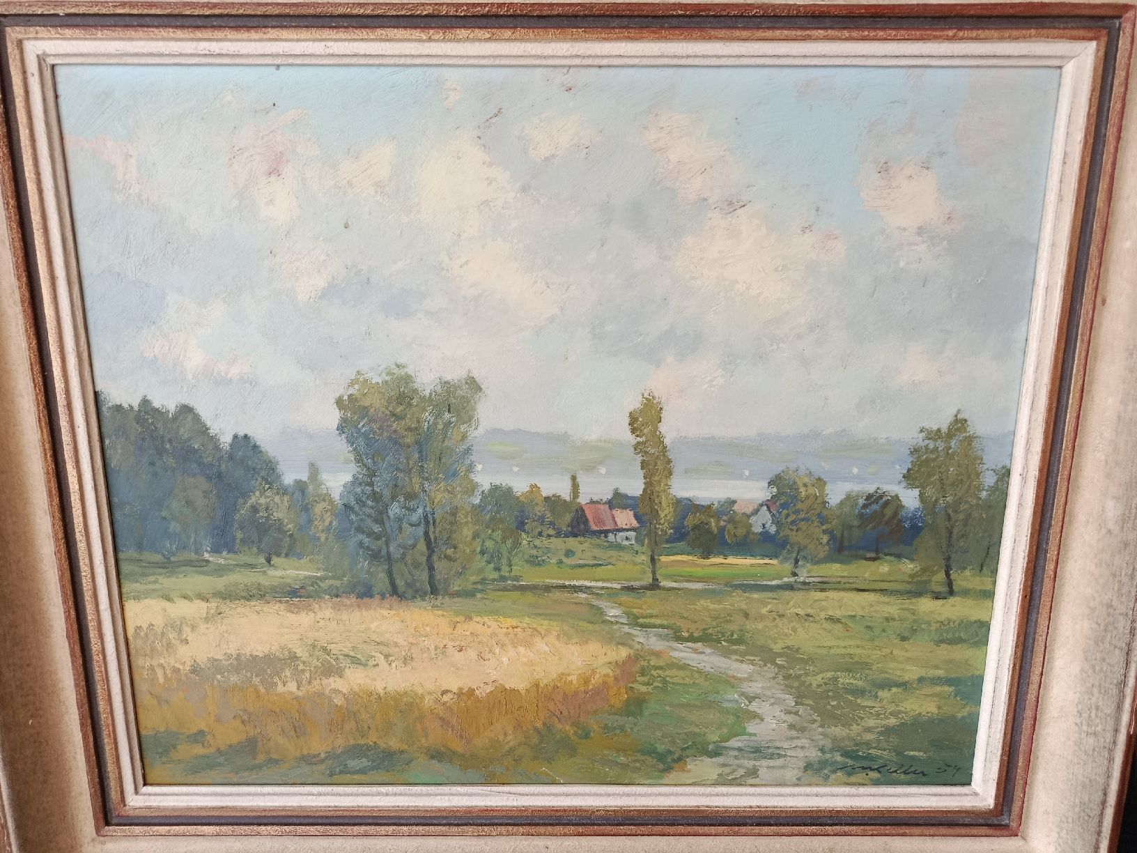 Dipinti: Ölbild Max Keller 1884-1983 Horgen 1954 – Usato da Zürich venduto da timeless.tones