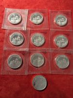 10 Stück 20.- Gedenkmünze, Bundeshaus 2006, angelaufen