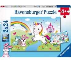 Ravensburger Puzzle 2x24 Teile Märchenhaftes Einhorn