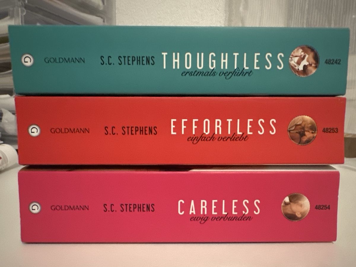 Bücher: S.C. Stephens - Thoughtless Triologie – Gebraucht aus Basel von natalia.d