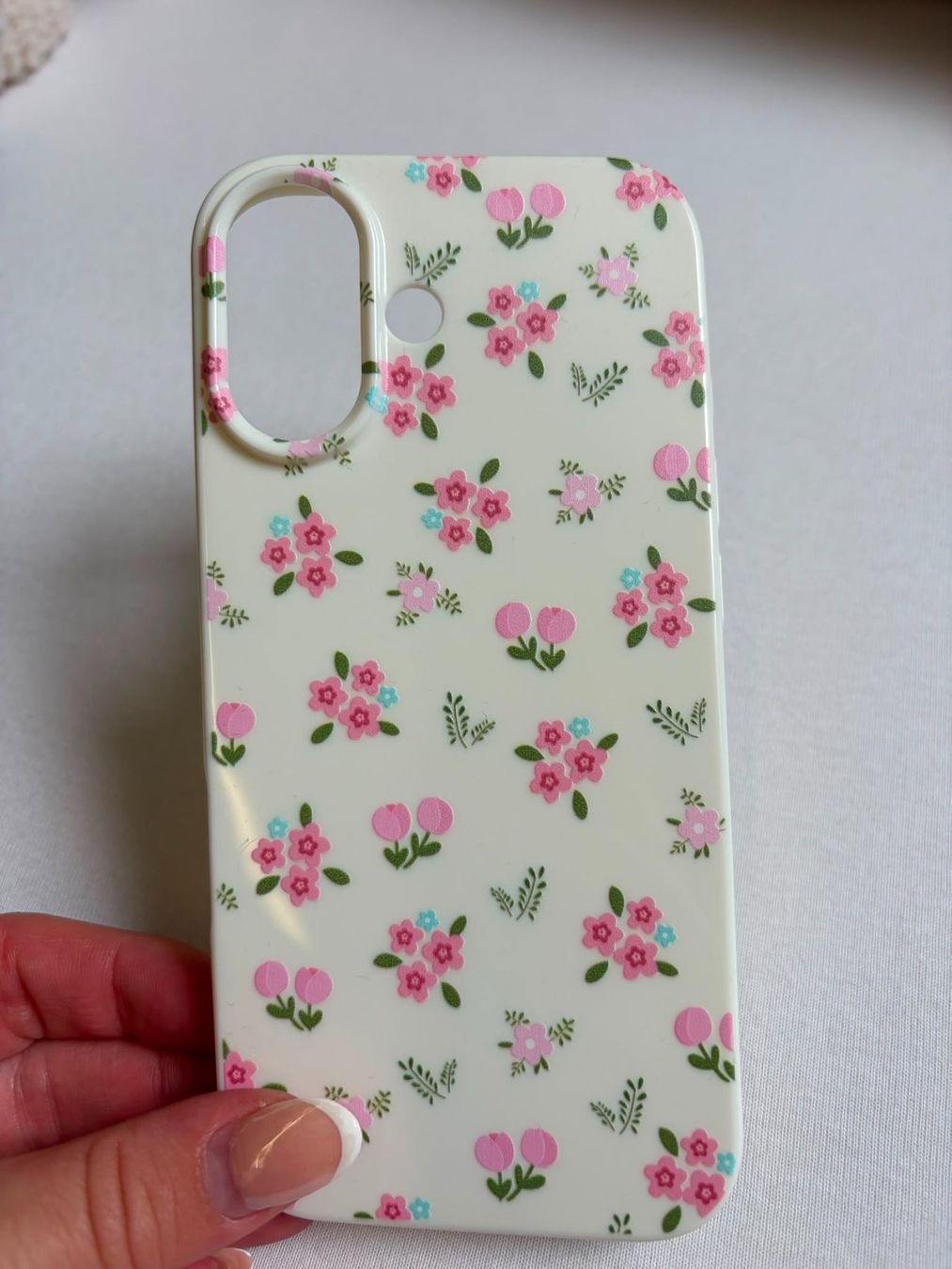 Apple Coques & Protection écran: iPhone 17 Handyhülle mit rosa Blumenmuster – Neuf (Voir description) à Neuendorf par jas_j5nc 1