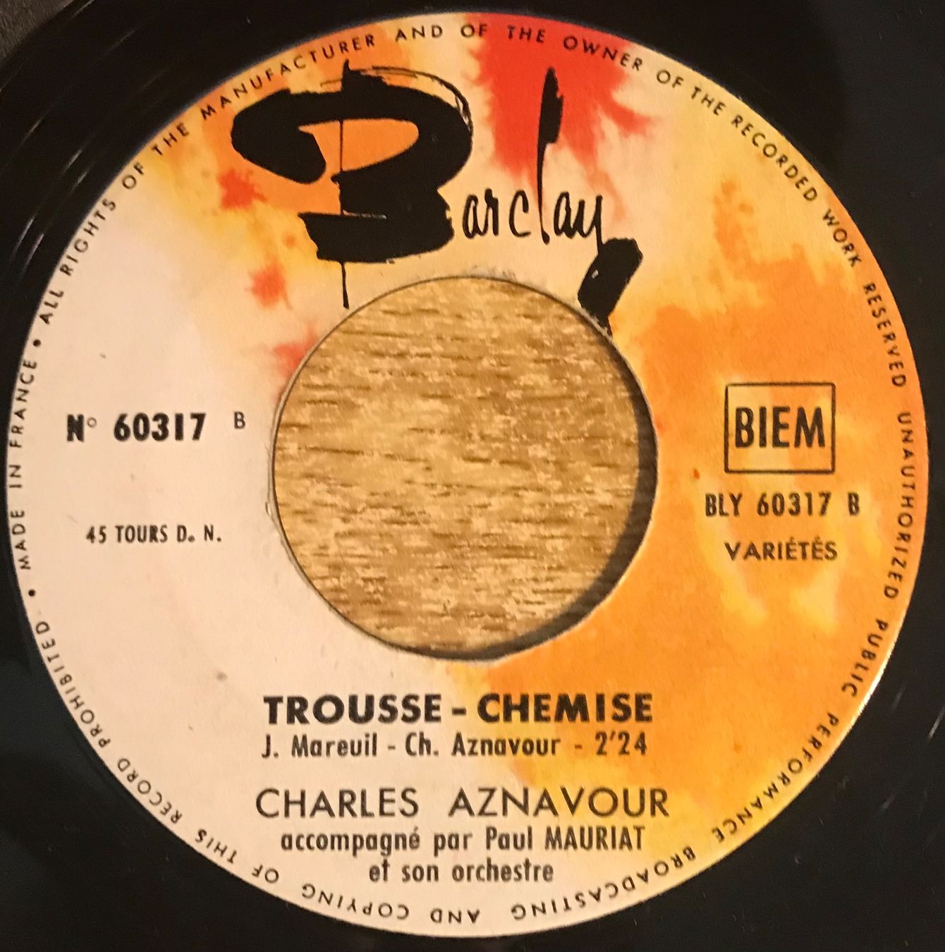 Dischi in vinile: CHARLES AZNAVOUR - ALLELUIA – Usato da Bussigny venduto da vinyl-pas-cher 3