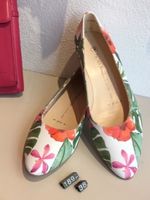 Peter Kaiser Damen Schuhe weiss mit rosa Blumen Gr 38 neu