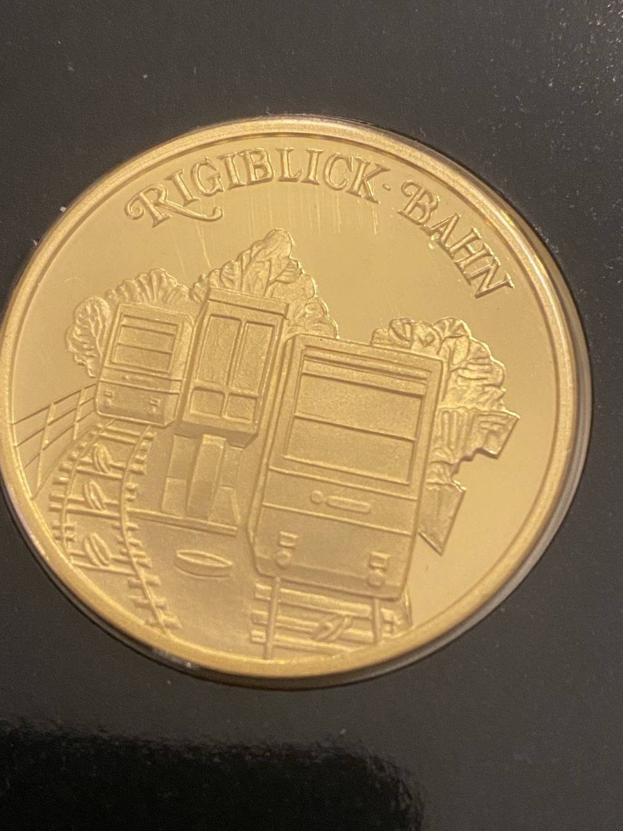 Medaglie: Rigiblickbahn Silvermedaille vergoldet – Nuovo (secondo la descrizione) da Muralto venduto da Alex1912 1