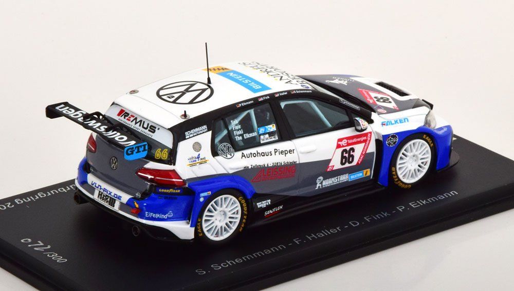 Miniature Spark VOLKSWAGEN GOLF 7 TCR - NURBURGRING 2022