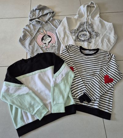 Lot de 4 sweats shirts taille XS ado