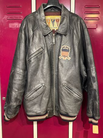 VINTAGE 90s AVIREX "OG SIGNATURE" VARSITY JACKET SZ: 5XL