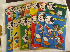 Micky Maus 1970/71 total 17 Hefte in gutem Zustand
