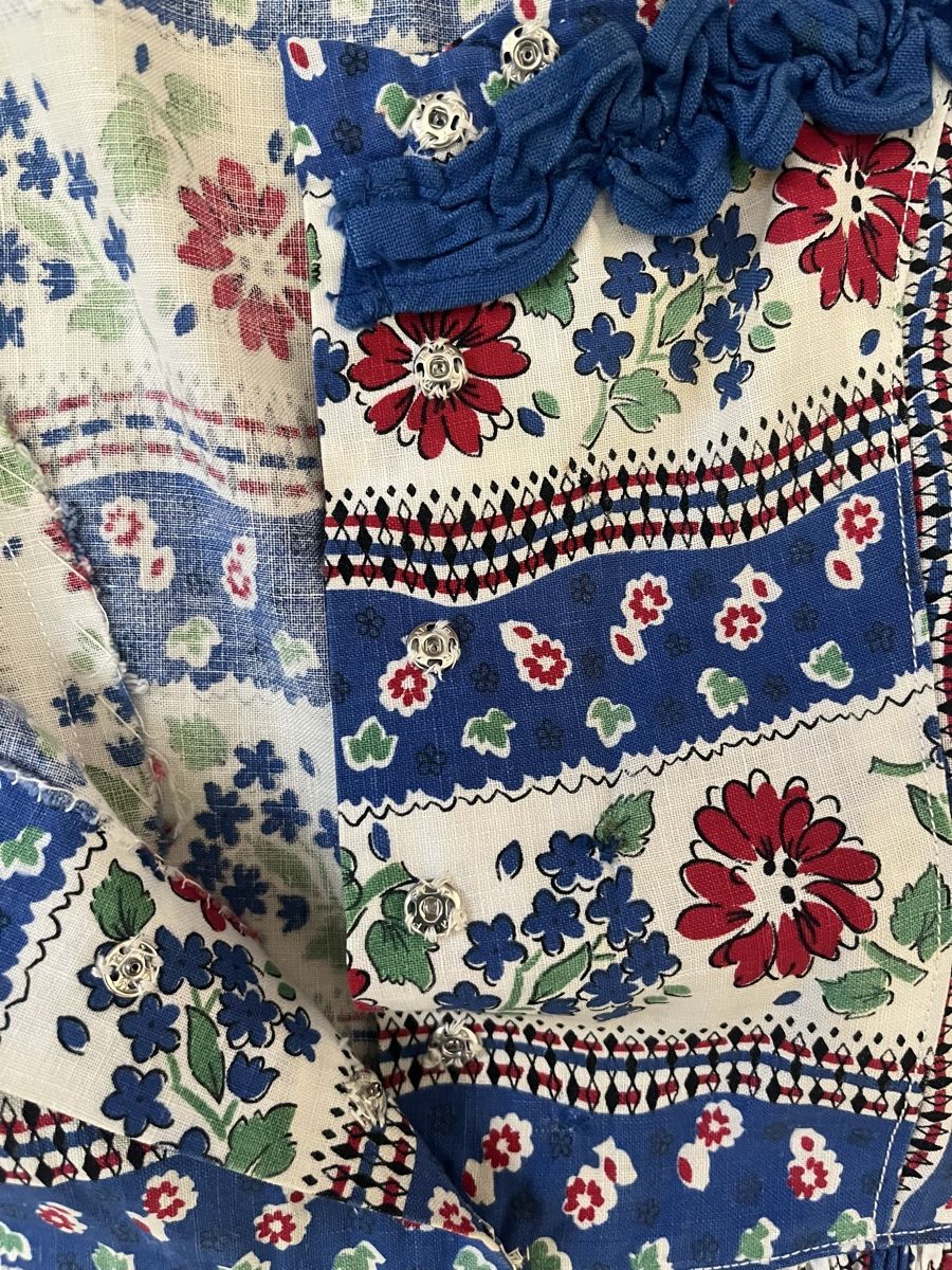 Vestiti: Kleid Blumenmuster blau/rot Grösse S – Usato da Koelliken venduto da Bella-Rosa_60 2