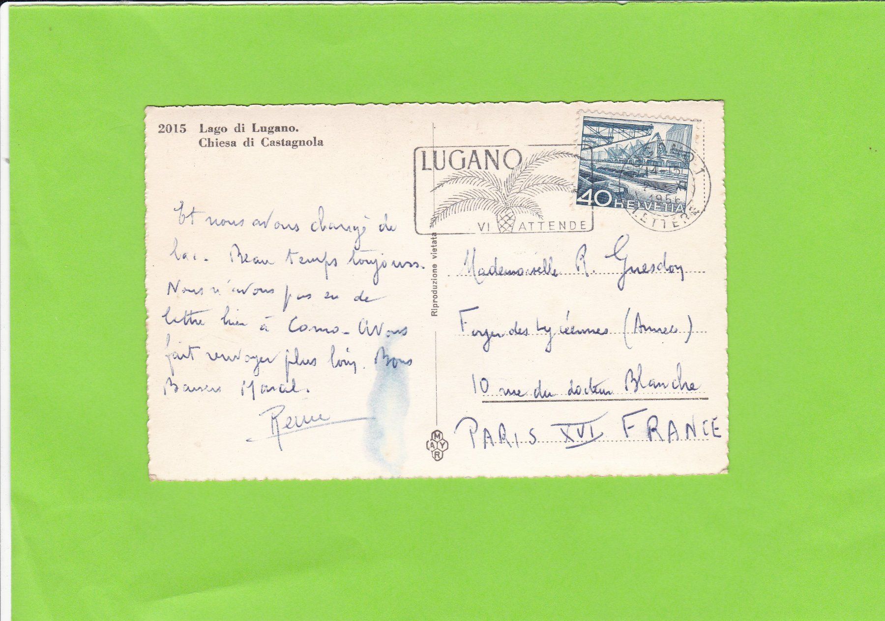 Cartoline postali: Chiesa di Castagnola – Usato da St. Peterzell venduto da neckertal 1