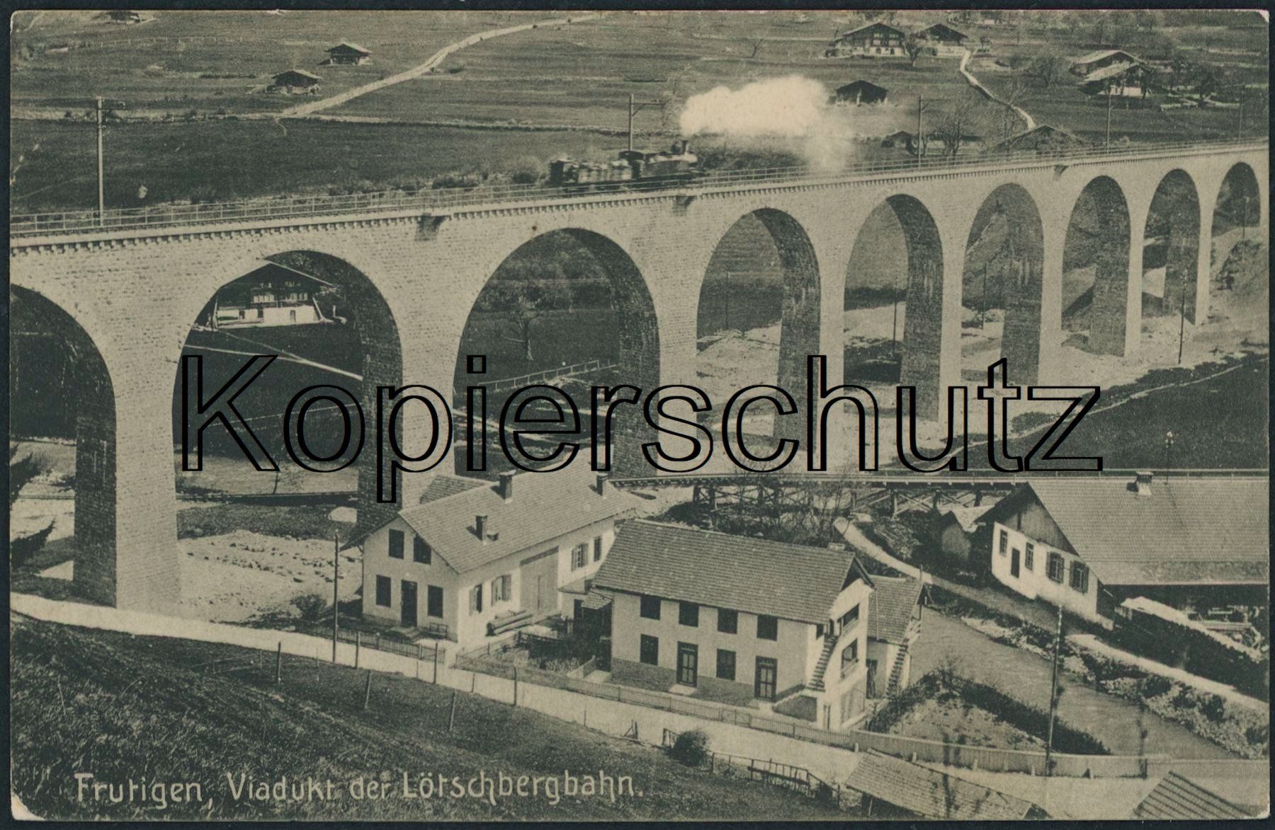 Ansichtskarten: BE Frutigen - Bahn BLS - Bahnstempel – Gebraucht aus Schindellegi von masutka7