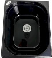 Edelstahl Spüle schwarz 325x265x150mm