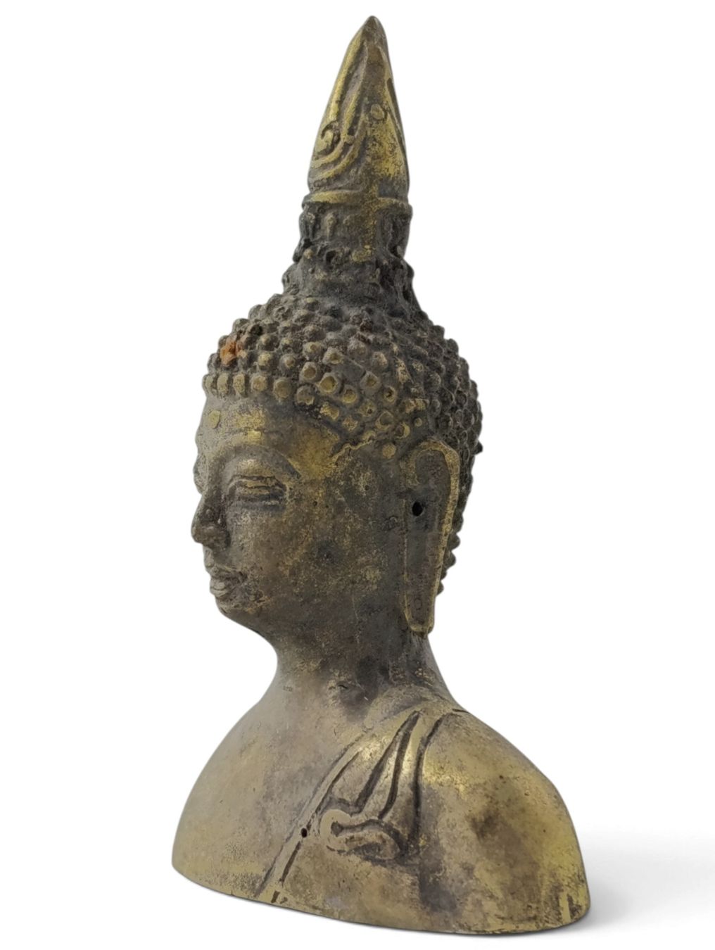 Statuette: Antike Buddha Büste Bronze  – Usato da Hochfelden venduto da Historium 2