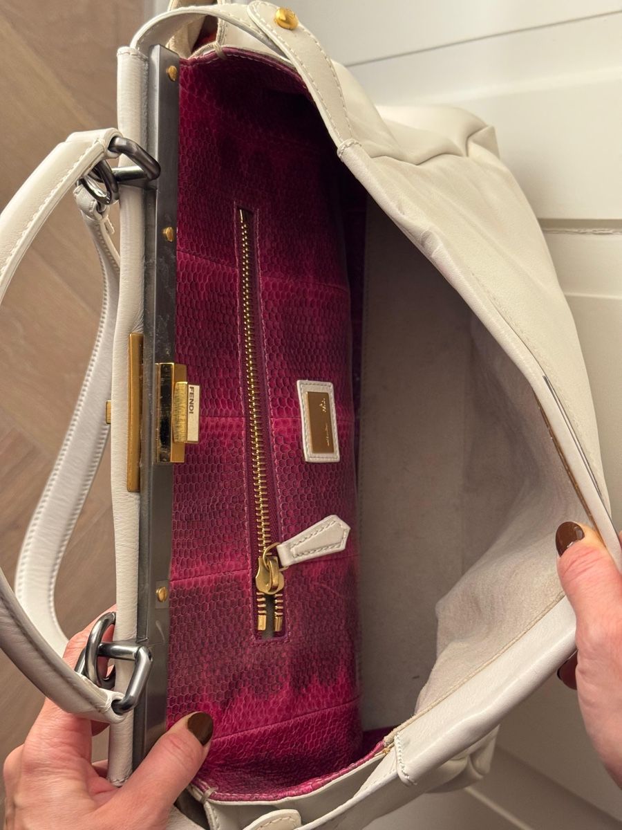 Fendi Borse da donna: Fendi Peekabo in White 40cm – Usato da Zürich venduto da Mirouch 1