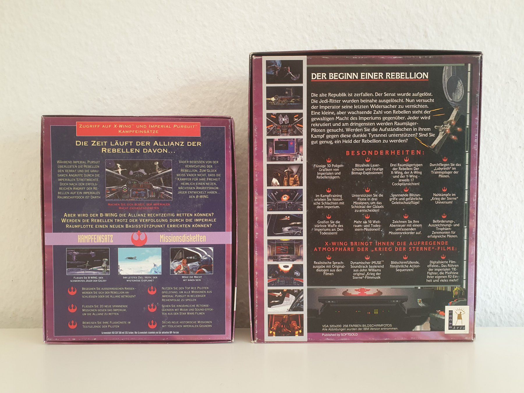 Spiele: PC Game Star Wars X-Wing 1993 +Add-On B-Wing Big Box Bundle – Gebraucht aus Greifensee von perfectioN88 3